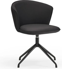 Set di sedie da pranzo nera in imbottito 2 pz Add – Teulat