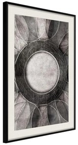 Poster  Circles  Cornice Quadri Cornice nera con pass-partout, Larghezza x Altezza Home decor 20x30