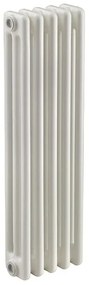 Radiatore acqua calda EQUATION Tubolare in acciaio 3 colonne, 5 elementi interasse 68.5 cm, bianco