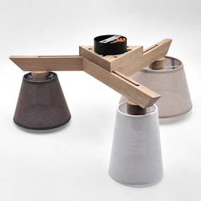 Brilagi - LED  Lampadario a plafone ANTHONY 3xE14/40W/230V quercia