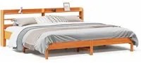 Letto senza Materasso Marrone Cera 180x200 cm in Legno di Pino 3306881