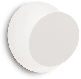Applique Contemporanea Tick Metallo Bianco 1 Luce 7,5W 3000K Luce Calda