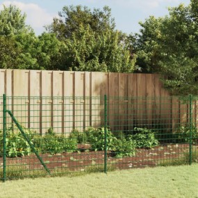 Recinzione Metallica Con Picchetti Ancoraggio Verde 1,1x10 M /