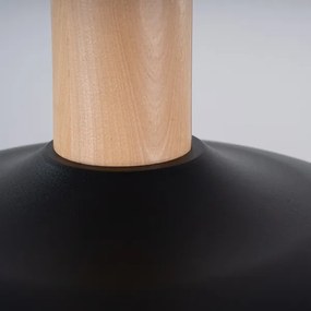 Sollux SL.1324 - Lampadario a sospensione con filo INDY 1xE27/15W/230V diametro 38 cm nero