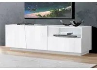 Mobile Porta Tv Vega 150 2 Ante Colore Bianco Lucido