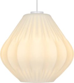 Nordlux - Lampadario a sospensione con cavo MALUCA 1xE27/15W/230V Ø 29 cm bianco
