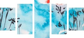 Quadri 5 pezzi – Pittura del cielo giapponese