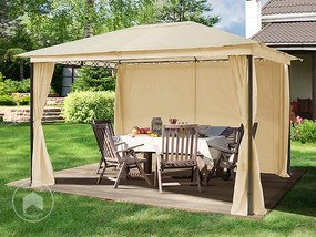 TOOLPORT Gazebo da giardino Paradise Classic crema, 3x4m - (300110)