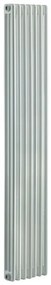 Radiatore acqua calda EQUATION Comby in acciaio 3 colonne, 7 elementi, interasse 1735 mm, bianco
