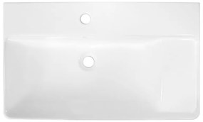 Mobile bagno da terra con lavabo L 70 x H 80 x P 40 cm rovere, 2 ante per vasca a sinistra Easy