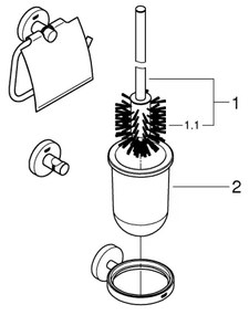 GROHE 41204000 - Kit di accessori QUICKFIX START, cromo lucido