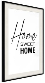 Poster  Home I  Cornice Quadri Cornice nera con pass-partout, Larghezza x Altezza Home decor 20x30