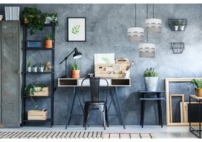 Lampadario su corda CORAL 3xE27/60W/230V bianco/grigio