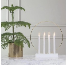 Eglo 410979 - Candeliere di Natale GLOSSY 4xE10/3W/230V bianco