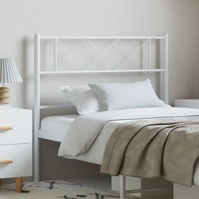Testiera İn Metallo Bianco 100 Cm /