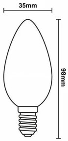 Lampadina LED dimmerabile FILAMENT&nbsp;VINTAGE C35 E14/6W/230V 2000K