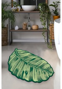 Tappetino da bagno verde 60x100 cm Sheet - Foutastic