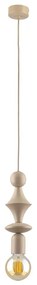 Lampadario a sospensione con filo TOWER 1xE27/15W/230V beige