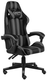 Sedia Da Gaming Nero E Grigio İn Similpelle /