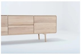 Cassettiera TV in legno massiccio di quercia Fawn - Gazzda