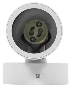 Applique Cilindrica Monodirezionale IP65 GU10 Bianca Colore Bianco