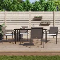 Sedie da Giardino con Cuscini 4pz Marroni 56x59x84cm Polyrattancod mxl 70266