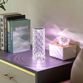 Lindby Lampada da tavolo LED Louane, 21,5 cm, USB, RGBW