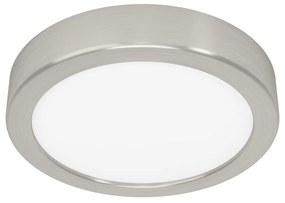 Plafoniera Moderna Fueva 5 In Acciaio Nichel Satinato Led Integrato 11W Ip20