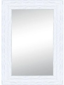 Specchio rettangolare in legno bianco 98 x 138 cm