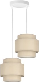 Brilagi - Lampada a sospensione su cavo RESNA 2xE27/60W/230V Ø 30 cm beige