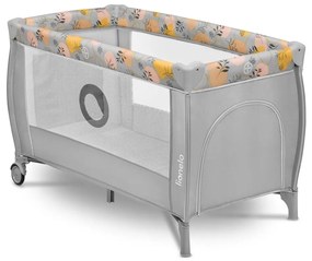 Lionelo - Lettino da viaggio STEFI PLUS Rosa/Giallo