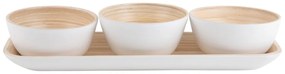 Set da portata in bambù bianco Puro - PT LIVING