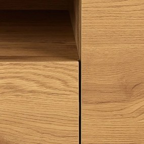 Mobile TV in colore naturale con effetto rovere 140x45x40 cm Seaford - Actona