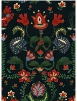Mindthegap Carta da parati Zabola - Black/ Green/ Red/ Taupe