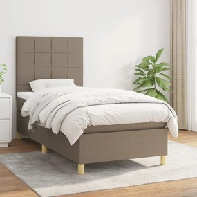 Giroletto A Molle Con Materasso Tortora 90x190 Cm İn Tessuto /