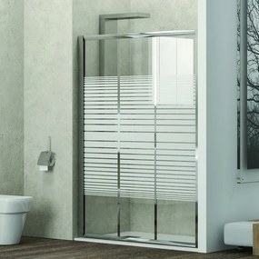 Doccia un lato 155cm vetro serigrafato altezza 180cm KP3000 - KAMALU