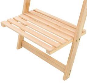 Scala portaoggetti a parete in legno di cedro 41,5x30x176 cm