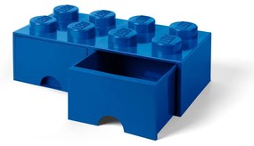 Scatola portaoggetti blu scuro con due cassetti - LEGO®