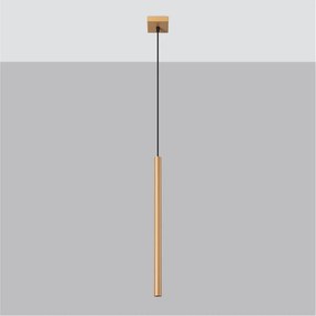 Lampadario dorato in metallo Fideus – Sollux