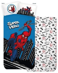Completo letto singolo Spiderman Marvel in cotone
