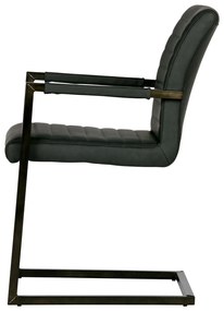 Sedia da pranzo nera Bas - WOOOD