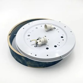 Brilagi - Plafoniera PINO 2xE27/15W/230V pino/blu Ø 37,5 cm