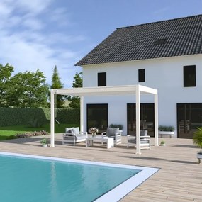 Pergola bioclimatica Ombréa autoportante 3x4M in alluminio (diversi colori)