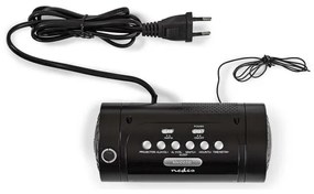 Nedis CLAR005BK - Radiosveglia con display LED e proiettore 230V