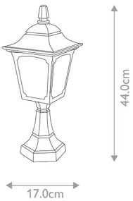 Elstead - Lampada da esterno CHAPEL 1xE27/100W/230V IP44
