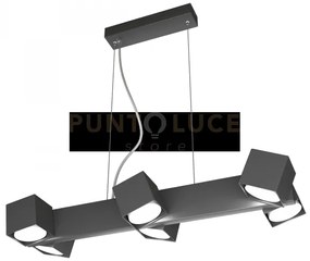 Rotation sospensione 6 luci grigio antracite 1160-s6-ga