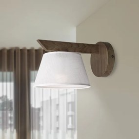 Brilagi - Lampada da parete LED ANTHONY 1xE14/40W/230V noce/bianco