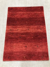 Loribaft Tappeto 80 x 110 Rosso (Iran) Annodato A Mano