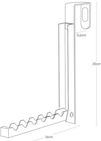 Gancio per porta bianca Mito Smart - YAMAZAKI