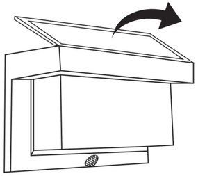 Lampada solare da parete LED TONY LED/3,7V 1800 mAh IP44 con sensore